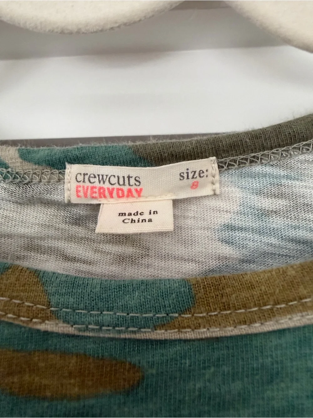 Crewcuts Camouflage Tee Dress in Green, Tan & Teal